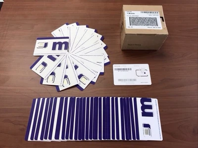 50Pc Metro by Tmobile NC128TRIPLESIM Triple Cut SIM Card Good Activation 50 Pack - Image 1 of 4