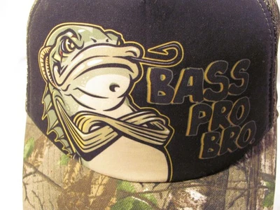 Gorra de camionero Bass Pro Shops BRO para niños talla juvenil camuflaje pesca caza Foto 1 de 4