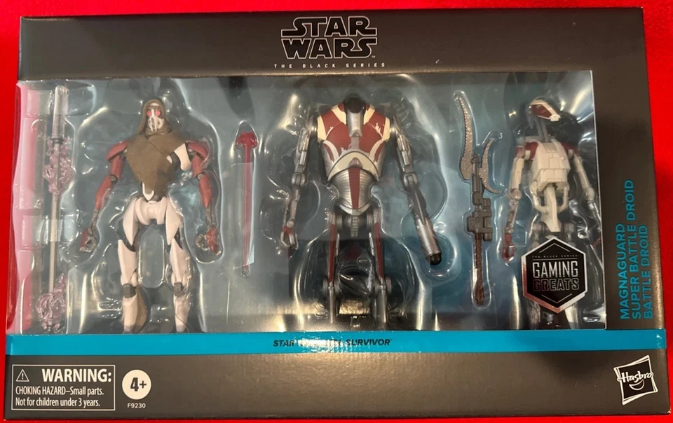 Star Wars Black Series Jedi Survivor MagnaGuard Super Battle Droid paquete de 3 juegos Foto 1 de 1
