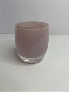 Glassbaby Glassy Baby Pink Votive Candle Holder Hand Blown Glass - Picture 1 of 9