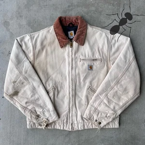 Vintage Y2K Carhartt brown detroit J001 work wear jacket - Picture 1 of 9
