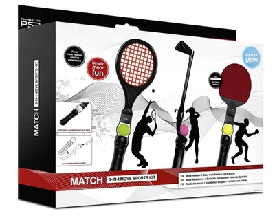 Speedlink Match 3in1 Sports Kit Tennis Golf für PS4 PS3 Move Motion Controller - Bild 1 von 4
