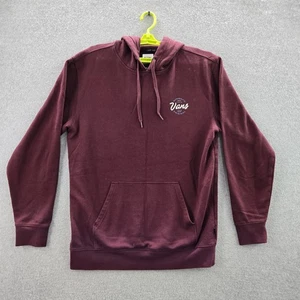 Vans Men Hoodie MEDIUM Purple Activewear Logo Drawstring Long Sleeve - Picture 1 of 10