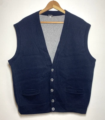Men's Giorgio Armani Wool Blend Button-Front Sweater Vest Made in Italy Sz 54 - Image 1 of 4