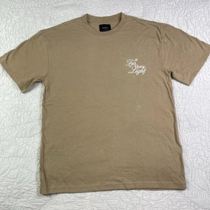 Pacsun For The Light Embroidered T-Shirt Size Small Light Brown - Afbeelding 1 van 7