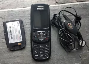 Samsung SGH-E370 Black 40MB 1.3MP Mobile Slider Phone Needs Battery - Picture 1 of 8