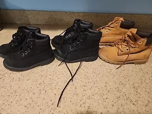 Kids Size Timberland Boot Lot 10810 10860 Sizes 7.5 8.5 10.5 - Picture 1 of 8