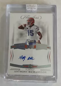 2023 ANTHONY RICHARDSON DIAMOND Rookie On Card AUTO Flawless SEALED RC SSP 1 - Picture 1 of 2