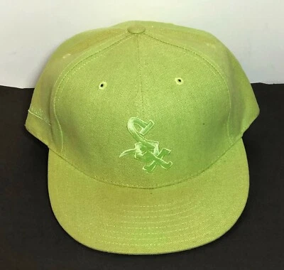 Gorra Mitchell Ness Chicago White Sox Bordado Logo Verde Ajustada 7 3/4 MLB Foto 1 de 4