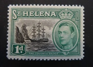 St. Helena Stamps Scott #136 - 1d King George MHM (1368) - Picture 1 of 2