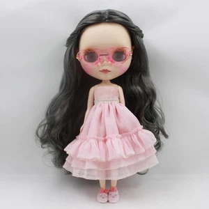 Muñeca Takara 12" Neo Blythe cabello gris cara mate desnuda de fábrica TBY128 - Imagen 1 de 7