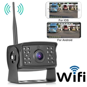 Wireless Car Camera HD Truck WiFi Rreversing Cam Night Vision For iOS Android RV - Picture 1 of 10