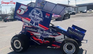 ACME 1:18 A1809519 2021 #5W PABST BLUE RIBBON BEER SPRINT CAR - LUCAS WOLFE - Picture 1 of 1