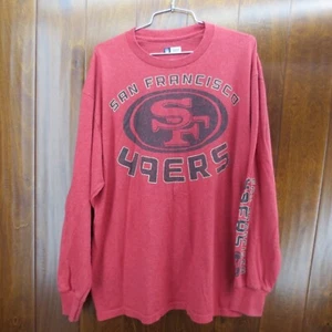 NFL Team Apparel San Francisco 49ers Red Long Sleeve Shirt Size XL - Picture 1 of 5