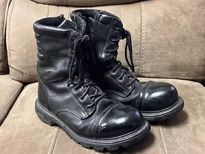 Thorogood 834-6888 Men's Leather Side Zip Tactical Jump Boots Black Size 9 W - Picture 1 of 10
