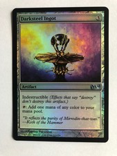 Mtg Magic the Gathering 2014 core set Darksteel Ingot FOIL