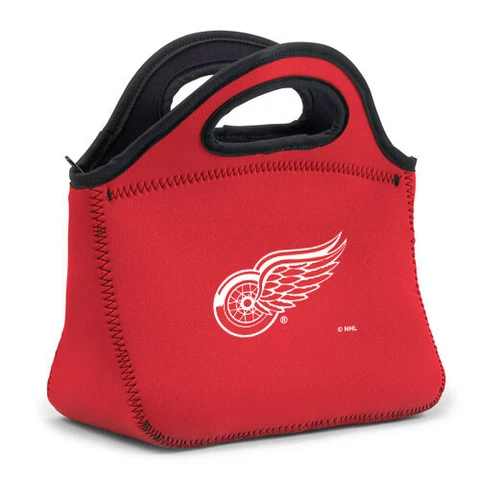 TWO (2) DETROIT RED WINGS, NEOPRENE,ZIPPER,  HANDLED KLUTCH BAGS (CLOSEOUT) Cover