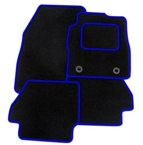 FITS FORD FOCUS ST 2015-2018 TAILORED BLACK CAR MATS WITH BLUE TRIM - Picture 1 of 1
