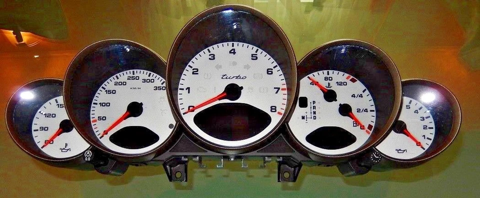 Porsche 997 Turbo instrument cluster speedometer up to 350 km/h, brand new - Image 1 of 1