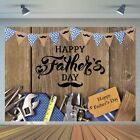 7 x 5 pieds toile de fond Happy Fathers Day outils et attaches bois rustique fond père...