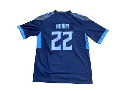 Derrick Henry Signed Tennessee Titans (Home Blue) Jersey PSA/DNA - Image 1 of 4