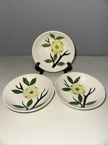 Vintage Joni Dixie Dogwood 5 1/4” Dessert Dishes-Set Of 3 - Picture 1 of 8