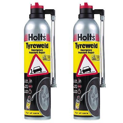2 X Holts Tyre Weld 400ml Car Puncture Repair Sealant Can Aerosol Tire Fix • 18.01€