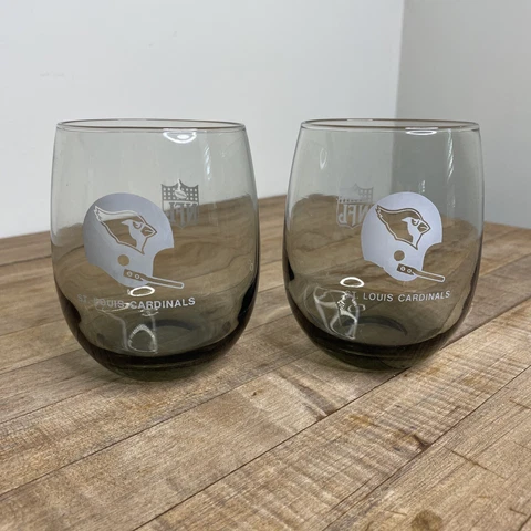 Vintage St Louis NFL Cardinals Football Highball Glass Rocks Barware Wine 70’s Cover