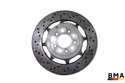 Alfa Romeo Giulia Quadrifoglio Rear Drilled Brake Disc Rotor 2017 - 2023 Oem - Image 1 of 4