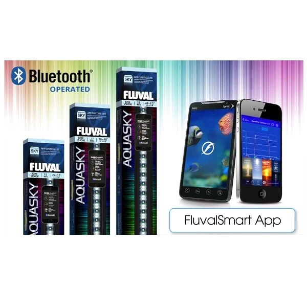 Fluval Aquasky 2.0 LED Aquarium Bluetooth Lighting Unit App Controlled Fish Tank - Image 1 of 4