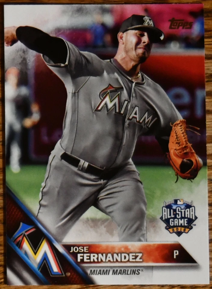 2016 Topps Update #US223A #223 Jose Fernandez AS Miami Marlins - Image 1 of 1
