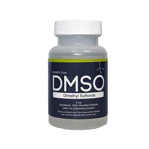 DMSO 4 oz. Plastic Bottle 99.995% Pure Low Odor Pharma Grade Dimethyl Sulfoxide - Picture 1 of 3