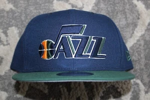 Utah Jazz New Era NBA 9FIFTY Snapback Adjustable Hat Blue/Green NWT - Picture 1 of 5
