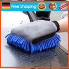 Car Cleaning Gloves Chenille Cleaning Cloth Towel Car Accessories (Blue)