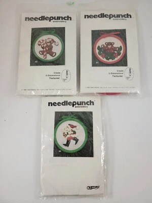 Kit Bordado Punzón Aguja Craftways Nº X 2, 3, 4 Bordado Navidad Vintage  Foto 1 de 4