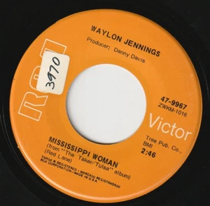 WAYLON JENNINGS; Mississippi Woman, RCA 47-9967, Vinyl 45 7" - Imagen 1 de 3
