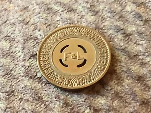 Fitchburg & Leominster St. RY, Bronze, One Fare Transit Token c1951 23mm - Picture 1 of 3