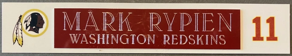 PLACA DE IDENTIFICACIÓN MARK RYPIEN WASHINGTON REDSKINS Foto 1 de 1
