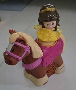 Fisher Price Little People Prinzessin Belle & Philippe Pferd Spielset Sound Rarität - Bild 1 von 5