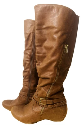 Женские сапоги Baretraps Shania размер 7,5 коричневые для верховой езды ковбойские - Изображение 1 из 4