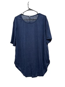 Camisa elástica informal azul para mujer talla 2XL cómoda ropa de salón - Imagen 1 de 3
