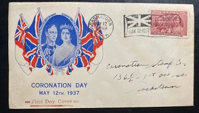 1937 Saskatoon Canada King George VI Coronation FDC First Day Cover - Image 1 of 2