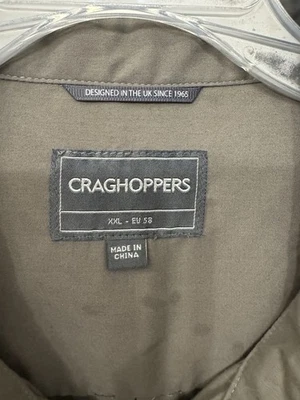 Craghoppers Hombre Abotonable, Manga Corta Talla XXL Gris Verde Foto 1 de 4