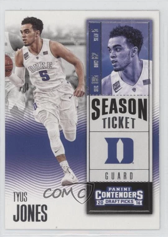 2016-17 Panini Contenders Draft Picks Season Ticket Tyus Jones #96 - Image 1 of 2