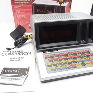 De colección 1986 Sears Talking Computron Precomputadora Adaptador Educativo Manual - Imagen 1 de 16