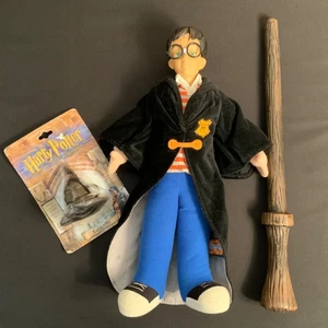 Vintage Harry Potter Plush Figure Wand & Sorting Hat Job Lot Bundle 2001 - Imagen 1 de 8