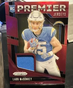 Ladd McConkey 2024 Panini Prizm Premier Jersey Pink #PJ-LMY Chargers (RC) - Picture 1 of 2
