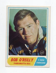 1969 Nrl Rugby League Scanlens (13) Bob O'REILLY Eels - Picture 1 of 2