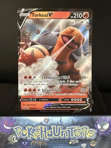 Pokemon Card Torkoal V 024/202 Sword & Shield Base Half Art L/P - Picture 1 of 3