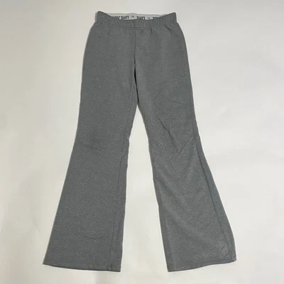 Брюки для йоги для девочек Justice размер 12 серые эластичные расклешенные штанины спортивная одежда для отдыха - Изображение 1 из 3